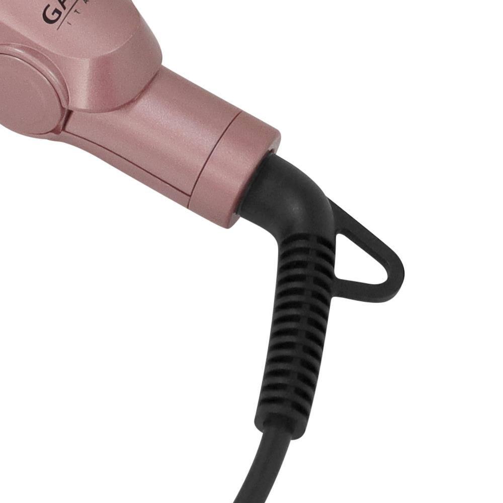 Prancha Modeladora GA.MA Italy 2 em 1 Waver & Brush Keration 220°C com Cabo Giratório Rose/Preto - Bivolt - 6