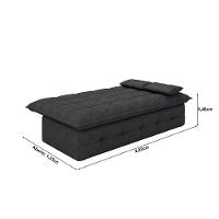 Sofá-Cama 2 Lugares Luizzi Monalisa Revestido em Tecido Boucle - 207cm de Largura - 5