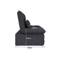 Sofá-Cama 2 Lugares Luizzi Monalisa Revestido em Tecido Boucle - 207cm de Largura - 6