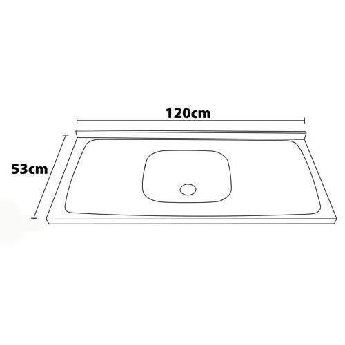 Cozinha Compacta Bartira Amazonita com 5 Portas e 3 Prateleiras - 120,1cm de largura - 8