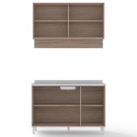 Cozinha Compacta Bartira Amazonita com 5 Portas e 3 Prateleiras - 120,1cm de largura - 3