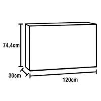 Cozinha Compacta Bartira Amazonita com 5 Portas e 3 Prateleiras - 120,1cm de largura - 6