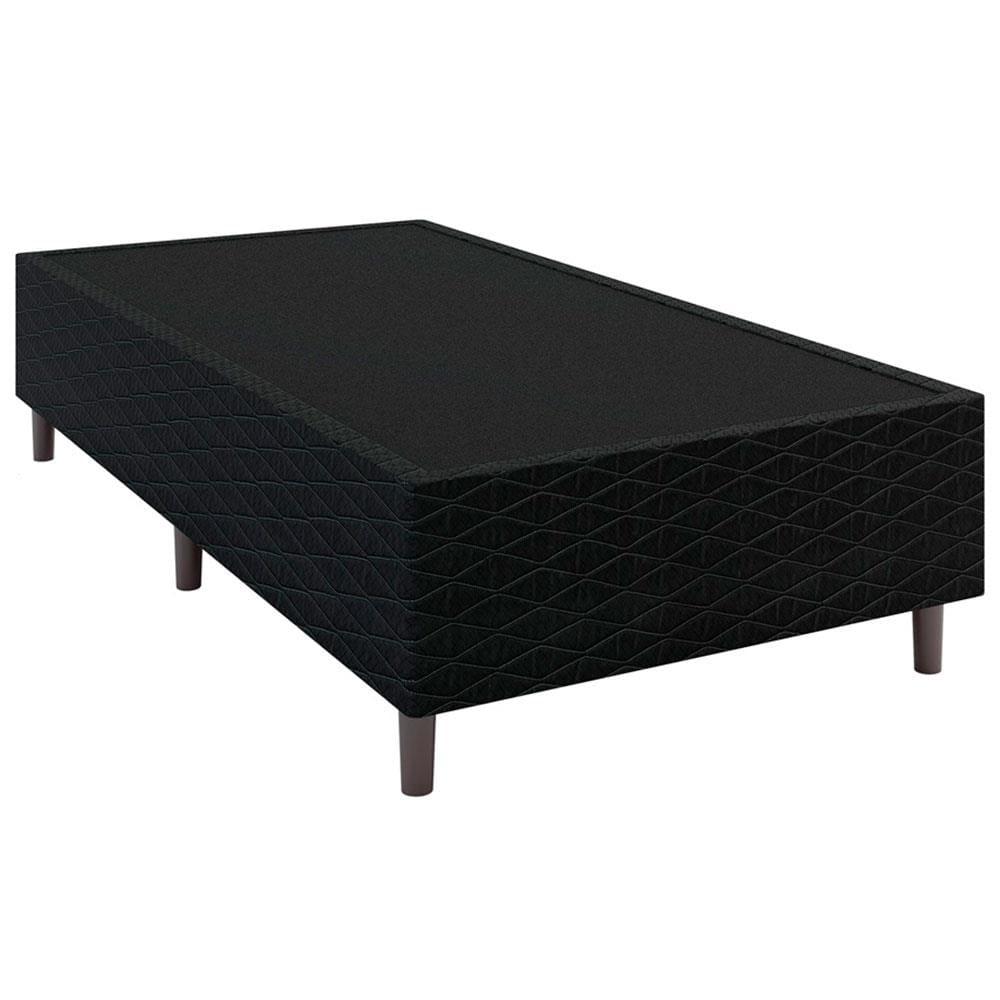 Cama Box de Solteiro Umaflex New Itália Black com Molas Ensacadas, Revestimento em Jacquard e Pillow Top D26 63X88X188cm - Preto - 8
