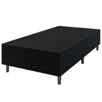 Cama Box de Solteiro Umaflex New Itália Black com Molas Ensacadas, Revestimento em Jacquard e Pillow Top D26 63X88X188cm - Preto - 7