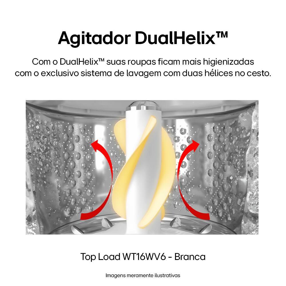 Lavadora de Roupas LG Automática WT16WV6 com Inteligência Artificial AIDD e Porta com Fechamento Suave 16kg - Branca - 11