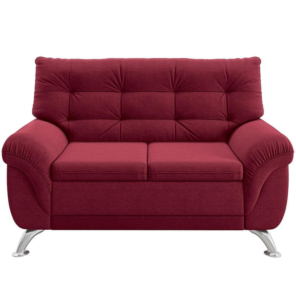 Sofá 3 e 2 Lugares Linoforte Arezzo Revestido em Tecido Suede com Larguras de 202cm e 152cm - 6