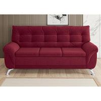 Sofá 3 e 2 Lugares Linoforte Arezzo Revestido em Tecido Suede com Larguras de 202cm e 152cm - 3