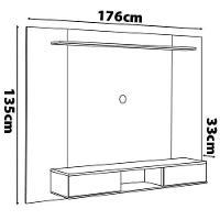 Painel Artely Nevada II com 176 cm de Largura, Ideal para TV de até 75” - 8