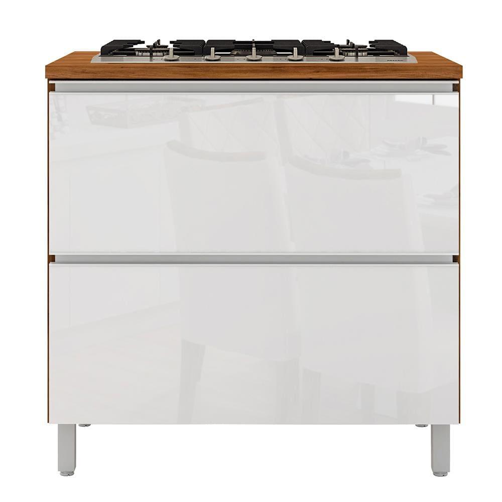 Cozinha Completa Bartira Amazonita com 9 Portas, 4 Gavetas e 7 Prateleiras - 271,2cm de largura - 8