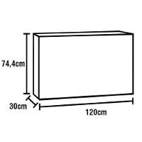 Cozinha Completa Bartira Amazonita com 7 Portas, 1 Gaveta e 4 Prateleiras - 280cm de largura - 8