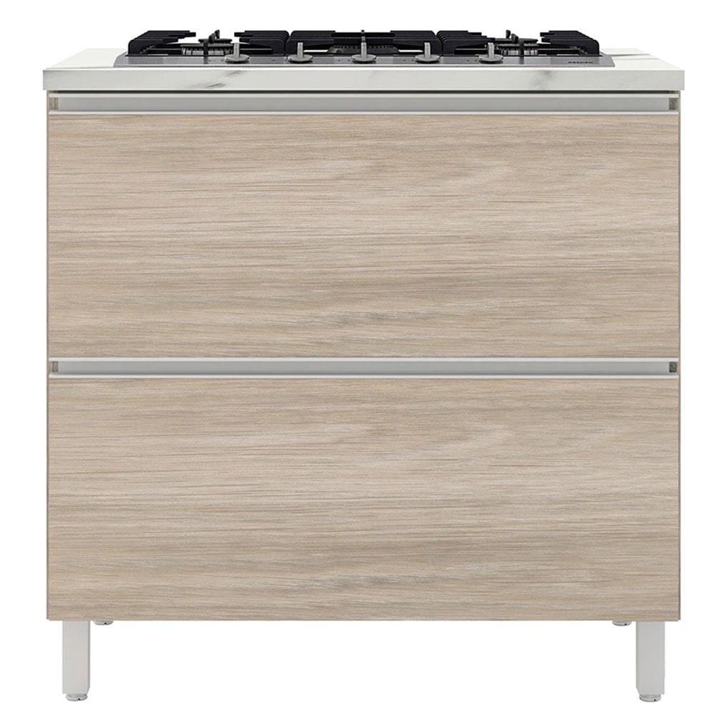 Cozinha Completa Bartira Amazonita com 8 Portas, 1 Gaveta e 4 Prateleiras - 280cm de largura - 6