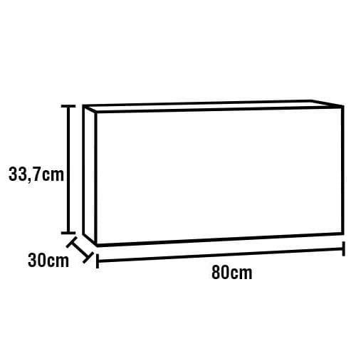 Cozinha Completa Bartira Amazonita com 8 Portas, 1 Gaveta e 4 Prateleiras - 280cm de largura - 8