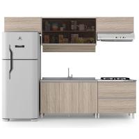 Cozinha Completa Bartira Amazonita com 8 Portas, 1 Gaveta e 4 Prateleiras - 280cm de largura - 2