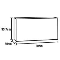 Cozinha Completa Bartira Amazonita com 8 Portas, 1 Gaveta e 4 Prateleiras - 280cm de largura - 8