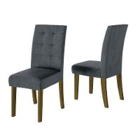 Mesa de Jantar Retangular Dobuê Dubai Light 160x90cm com 6 Cadeiras Estofadas Revestidas em Tecido Veloplus