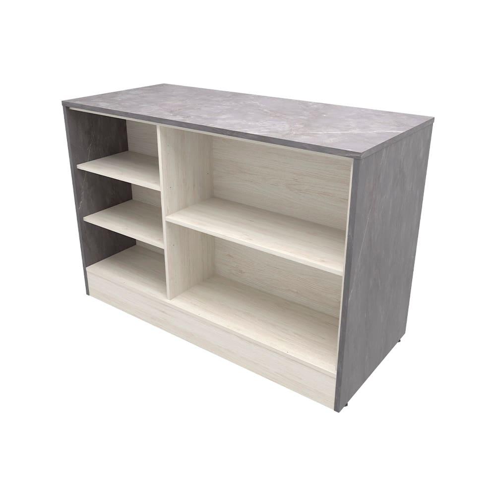 Cozinha Completa Bartira Cristal com 10 Portas, 5 Gavetas, 9 Prateleiras e Bancada Gourmet - 300cm de Largura - 6