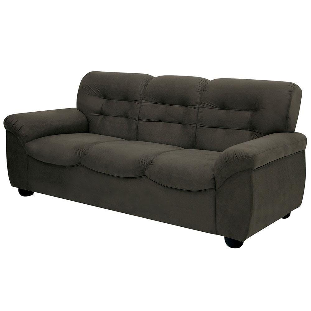 Sofá de 3 e 2 Lugares Linoforte Stillus II com 154 cm e 204 de Larguras e Revestidos em Tecido Suede - 5