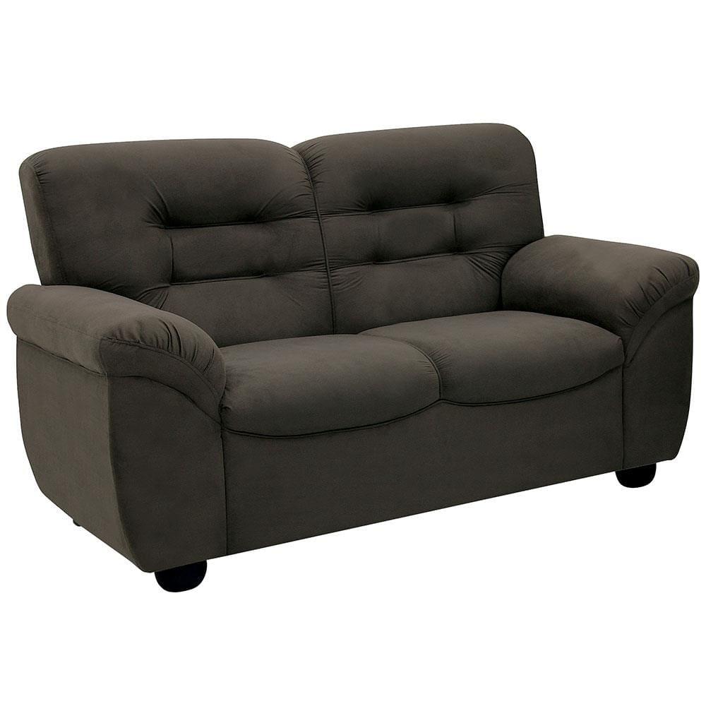 Sofá de 3 e 2 Lugares Linoforte Stillus II com 154 cm e 204 de Larguras e Revestidos em Tecido Suede - 6