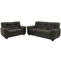 Sofá de 3 e 2 Lugares Linoforte Stillus II com 154 cm e 204 de Larguras e Revestidos em Tecido Suede - 2