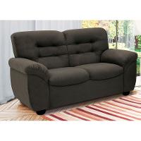 Sofá de 3 e 2 Lugares Linoforte Stillus II com 154 cm e 204 de Larguras e Revestidos em Tecido Suede