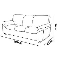 Sofá de 3 e 2 Lugares Linoforte Stillus II com 154 cm e 204 de Larguras e Revestidos em Tecido Suede - 8