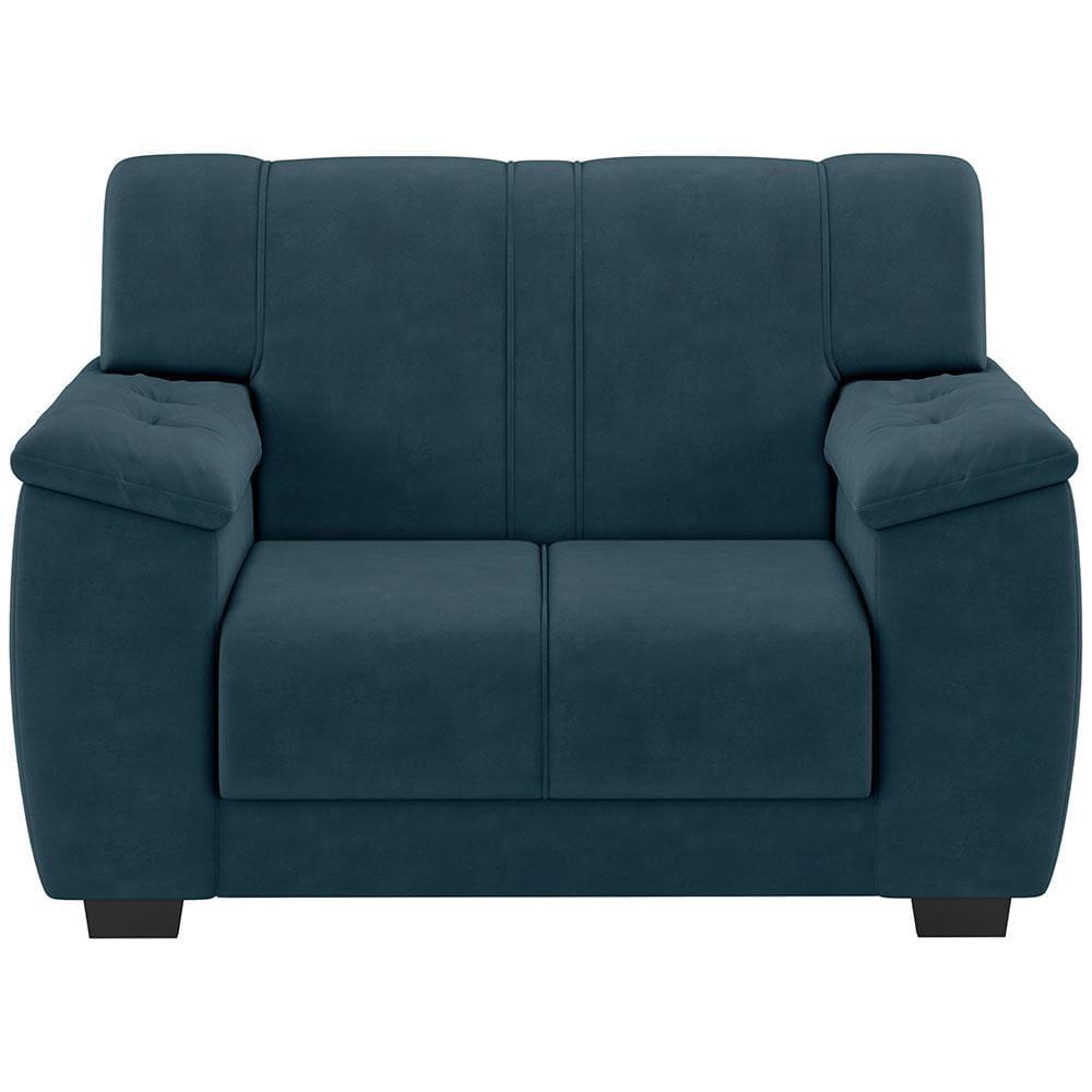 Sofá 3 e 2 Lugares Luizzi Roma II com Revestimento em Veludo - 4