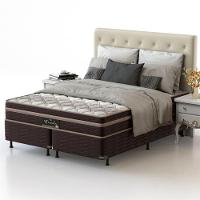 Cama Box King Size Probel Nevada com Euro Pillow e Molas Ensacadas 64x193x203 cm - Bege/Marrom - 2