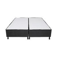 Cama Box Queen Size Castor New Alfa One em tecido Poliéster Cinza + Colchão com Molejo Tecnopedic, Euro Pillow em Malha 24x158x198cm - 3