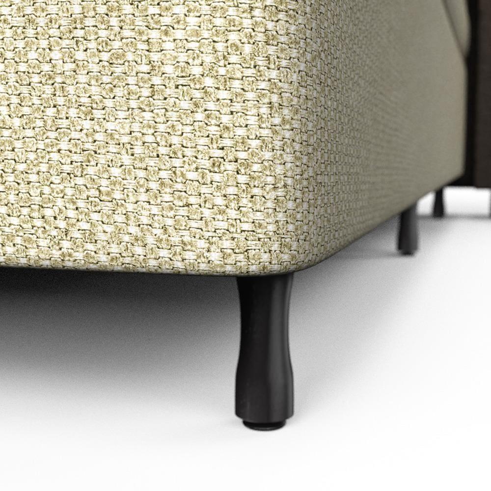 Cama Box Casal Probel Arezzo Revestido em Tecido Jacquard + Colchão com Pillow Euro e Molas Ensacadas Individualmente 26x138x188cm - Bege e Branca - 8