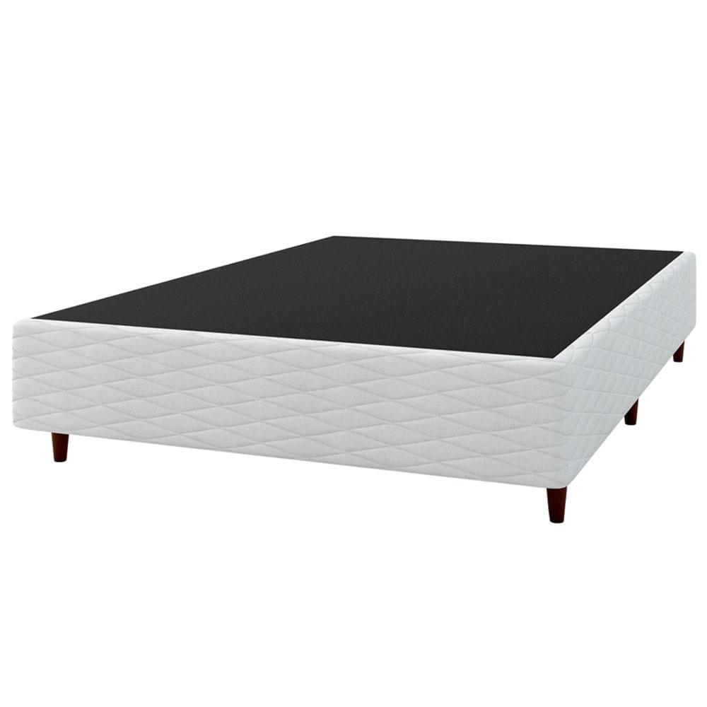 Cama Box de Casal Umaflex New Itália com Molas Ensacadas e Pillow Top D26 - 63x138x188cm - Branco/Marrom - 5