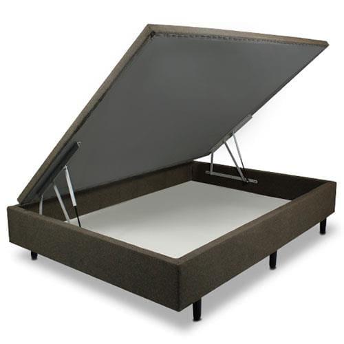 Colchão Casal Hellen Van Gogh Espuma D33 + Base Box MGA Lift Cotton com Baú e Pistão à Gás 68x138x188cm - Caqui/Marrom - 7