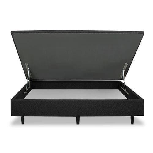 Colchão de Casal Umaflex New Itália Black D26 com Molas Ensacadas e Pillow Top + Base Box MGA Lift Cotton com Baú e Pistão à Gás 64x138x188cm - Preto - 9