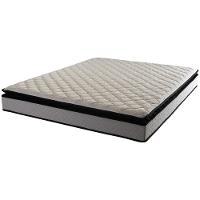 Cama Box de Casal Hellen Titanium com Espuma D28, Pillow Top e Revestimento em Tecido Malha 62x138x188cm - Cinza/Preto - 3