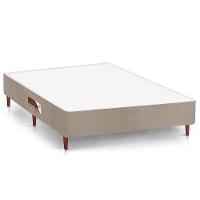 Cama Box Casal Castor Revolution com Mola Bonnel 66x138x188cm – Branco/Bege - 3