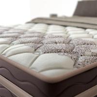 Cama Box Casal Probel Nevada com Euro Pillow e Molas Ensacadas 64x138x188 cm - Bege/Marrom