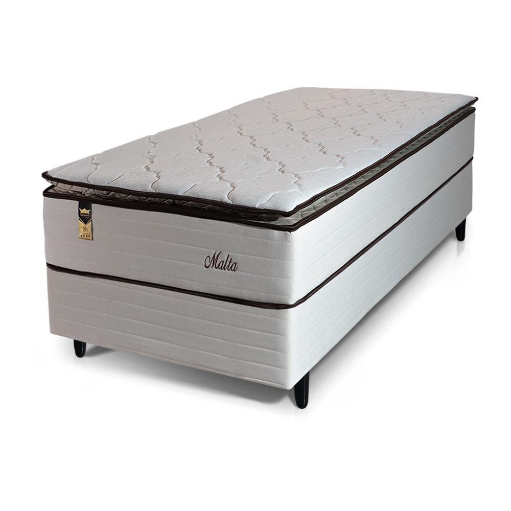 Cama Box Solteiro Hellen Malta Linho com Molas Ensacadas e Espuma D26 66x88x188cm - Bege - 2