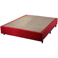 Cama Box de Casal Hellen Strong One Face Espuma D45 62x138x188cm - Vermelho/Branco - 7