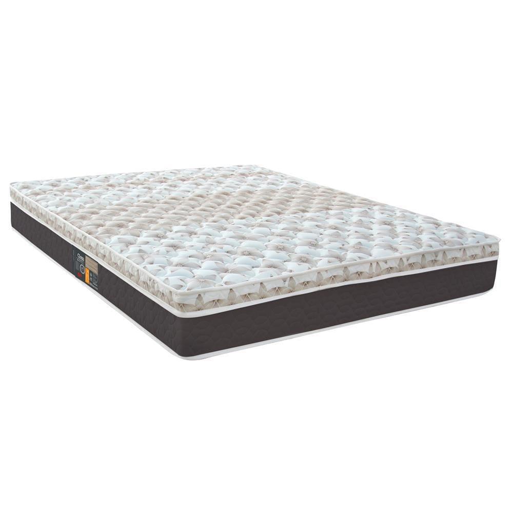 Cama Box Casal Castor Sleep Class com com Euro Pillow e Molas Ensacadas 64x128x188cm – Branco, Cinza e Marrom - 2