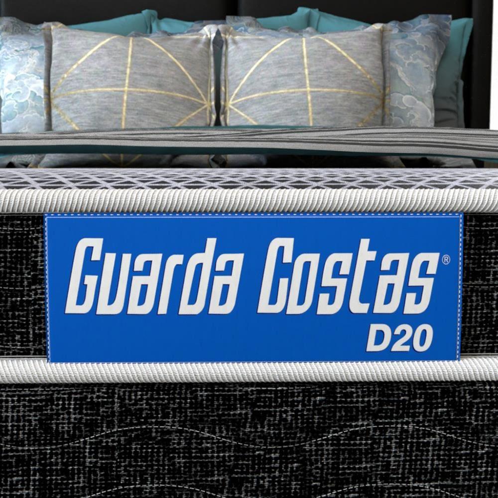 Cama Box de Solteiro Probel Guarda Costas Espuma D20 50x88x188cm - Branco/Preto - 8