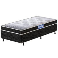 Cama Box de Solteiro Probel Guarda Costas Espuma D20 50x88x188cm - Branco/Preto - 2