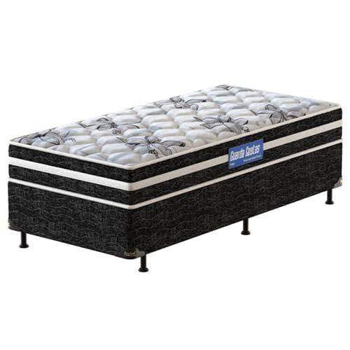 Cama Box de Solteiro Probel Guarda Costas Premium Multi Firme Espuma D20 e 28 60x88x188cm - Branco/Preto - 2