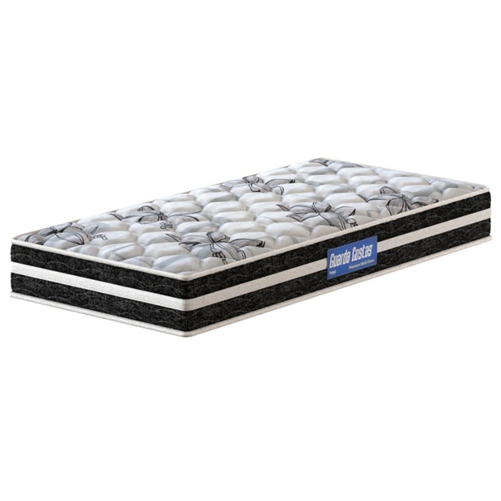 Cama Box de Solteiro Probel Guarda Costas Premium Multi Firme Espuma D20 e 28 60x88x188cm - Branco/Preto - 3