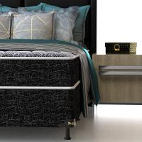 Cama Box de Solteiro Probel Guarda Costas Promiddle Espuma D28 60x88x188cm - Branco/Preto - 5