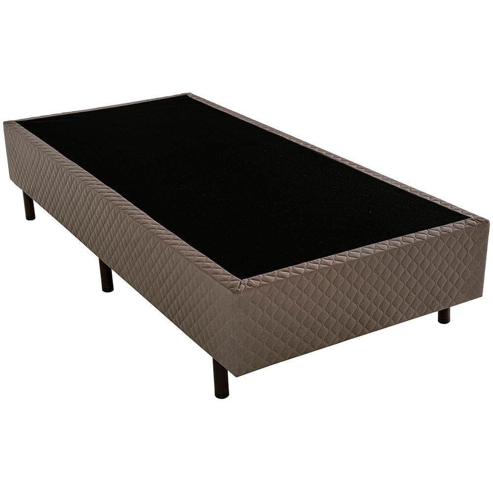 Cama Box de Solteiro Biflex Ilhéus com Molas Ensacadas e Euro Pillow 63x88x188cm - Marrom/Bege Estampado - 5
