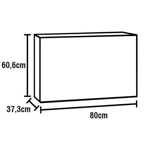Cozinha Compacta Bartira Rubi com 6 Portas e 3 Prateleiras 160cm de Largura - 6