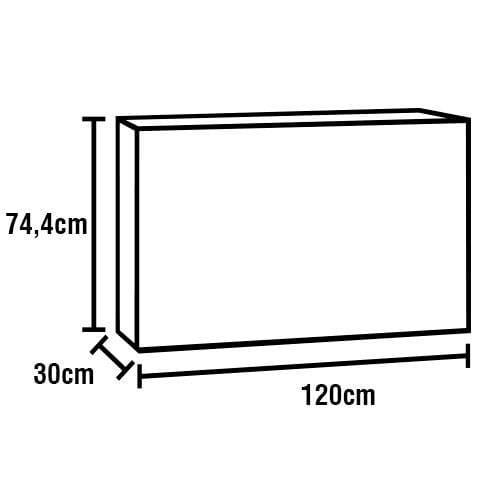 Cozinha Compacta Bartira Amazonita com 5 Portas, 3 Gavetas e 5 Prateleiras - 271cm de largura - 9