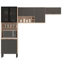 Cozinha Compacta Demóbile Firenze com 7 Portas e 6 Prateleiras - 260cm de largura - 2