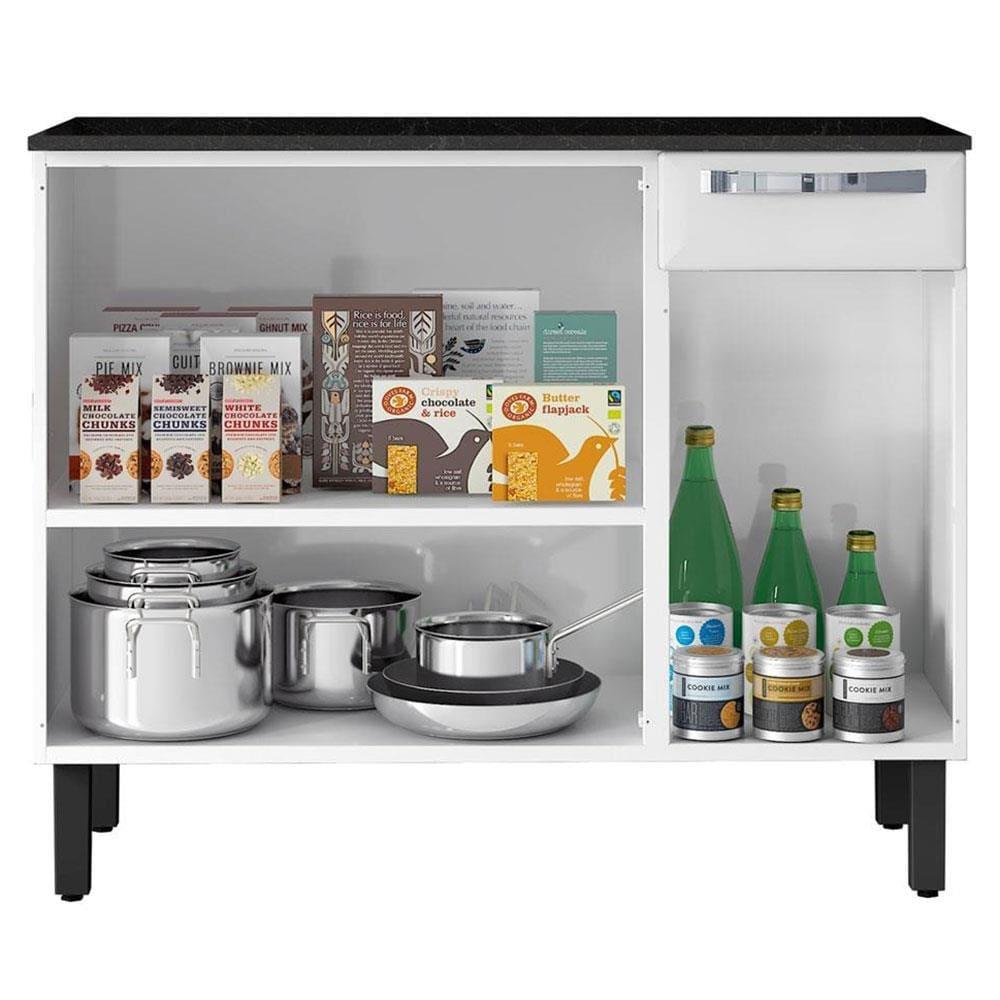 Cozinha Compacta Itatiaia Rose com 10 Portas, 1 Gaveta e 6 Prateleiras - 245cm de Largura - 5