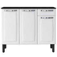 Cozinha Compacta Itatiaia Rose com 10 Portas, 1 Gaveta e 6 Prateleiras - 245cm de Largura