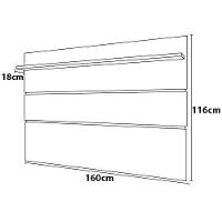 Rack com Painel Patrimar Marselha para TVs de até 50” - 6
